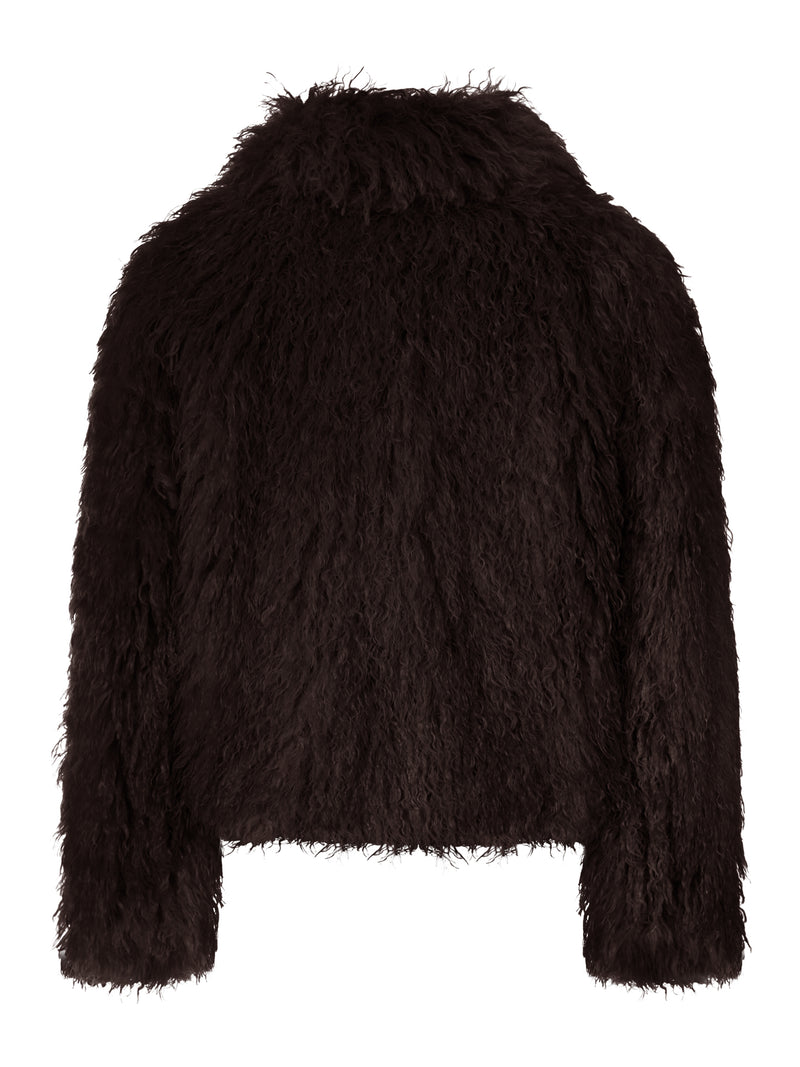 SHORT CURLY SHEEPSKIN JACKET