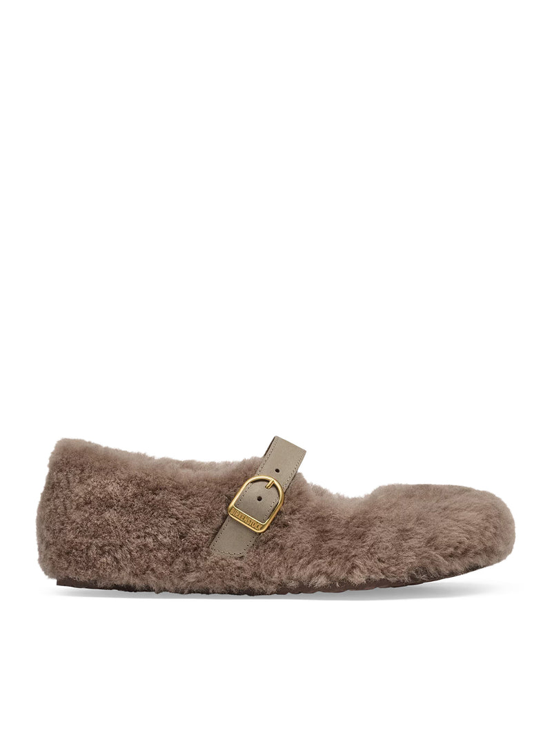 SANTA CLARITA BALLET FLATS WITH FUR