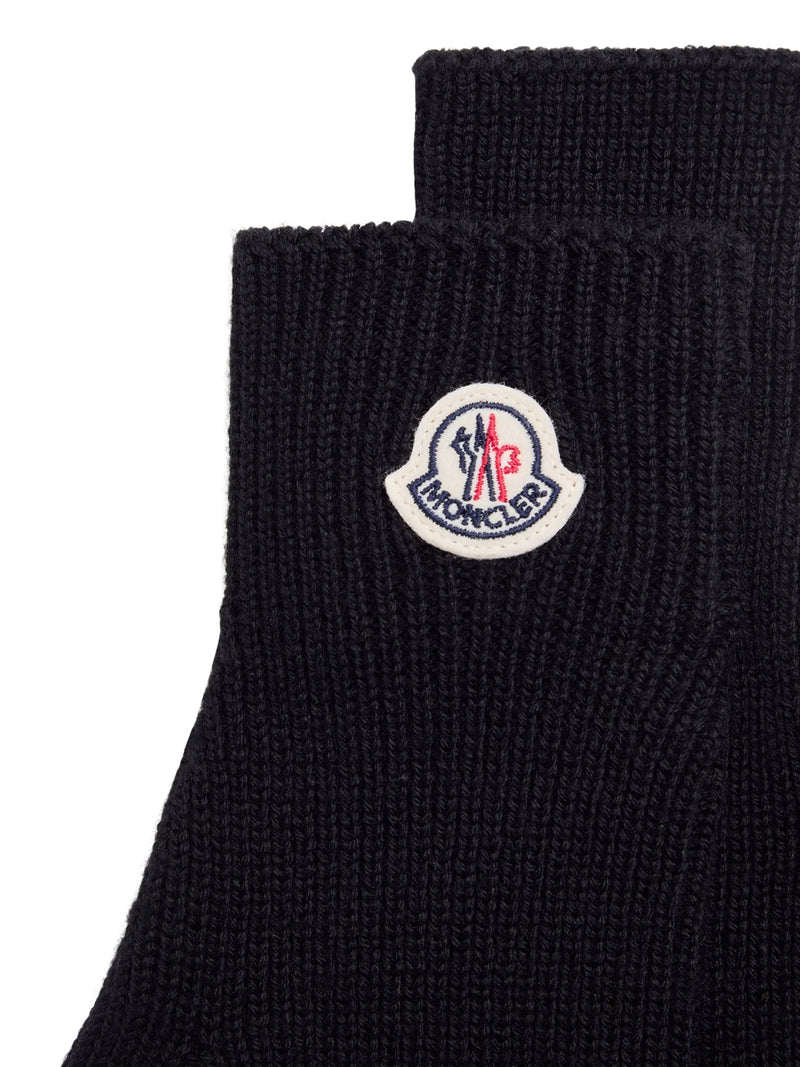 LOGO-DETAILED WOOL GLOVES