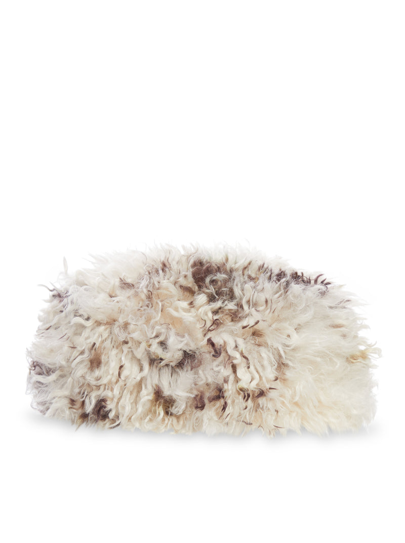 MULTICOLOR CURLY-EFFECT FAUX FUR HAT