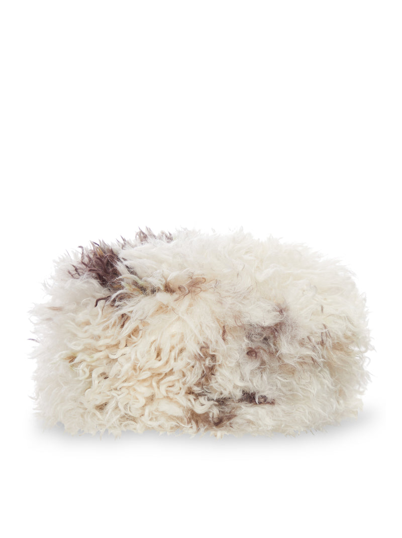 MULTICOLOR CURLY-EFFECT FAUX FUR HAT