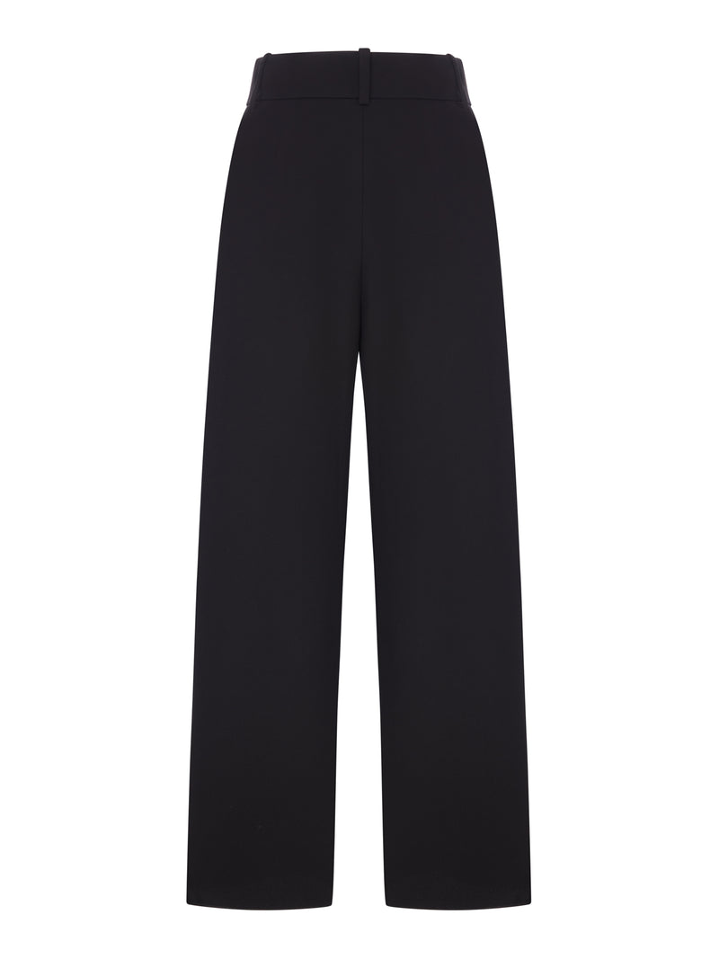 HIGH-WAISTED PALAZZO TROUSERS IN FABRIC