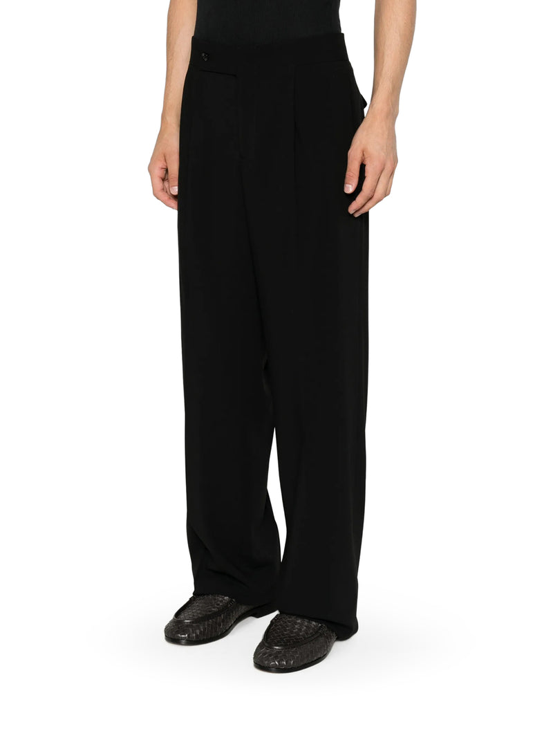 DOUBLE-PLEAT TROUSERS IN PURE VIRGIN WOOL