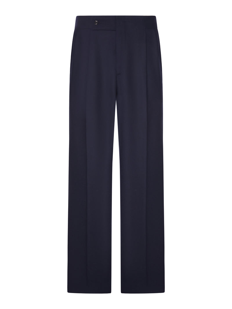OVERSIZED TROUSERS IN FLUENT VIRGIN WOOL WITH PENCES
