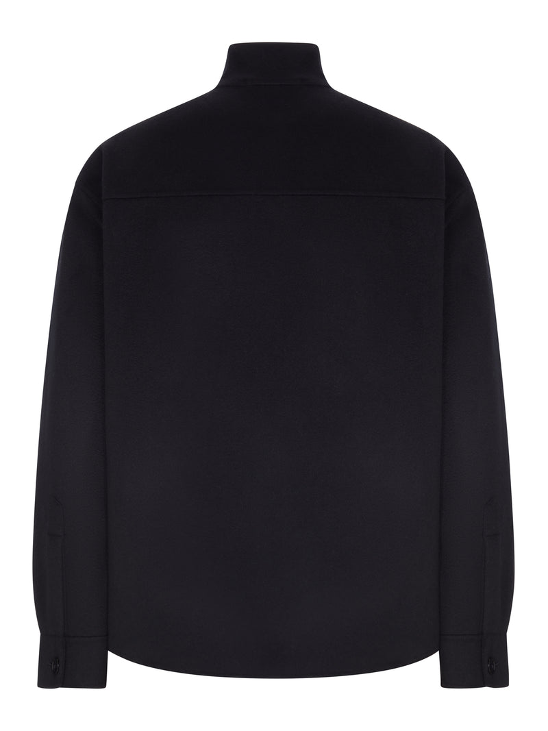 CLOTH SHIRT JACKET WITH HIGH COLLAR