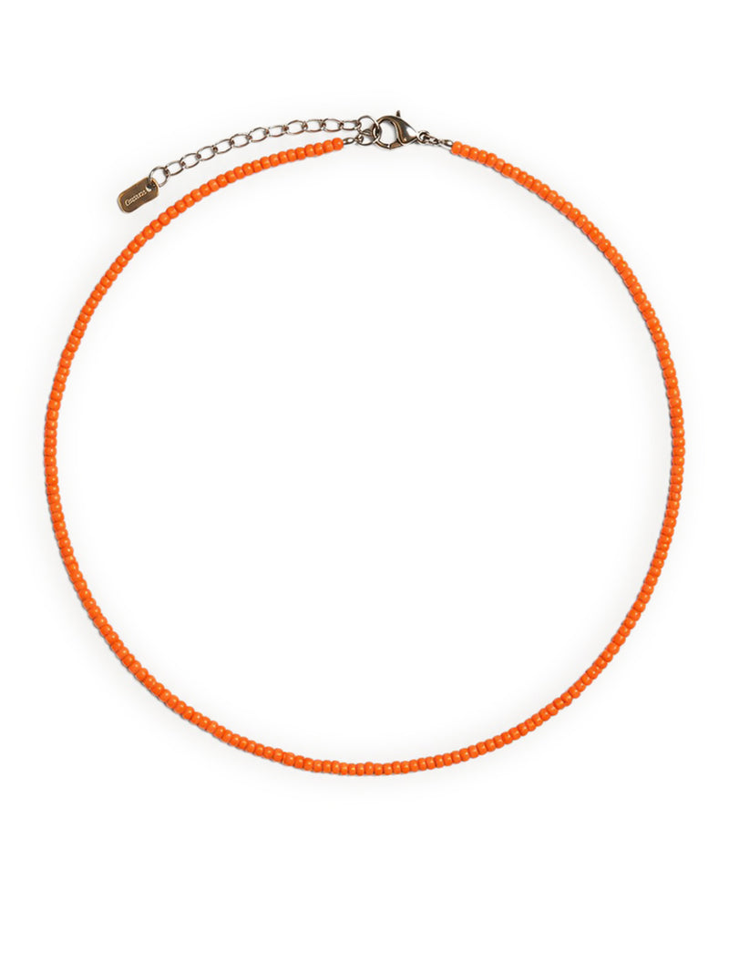 MINI COLORFUL NECKLACES WITH GLASS BEADS