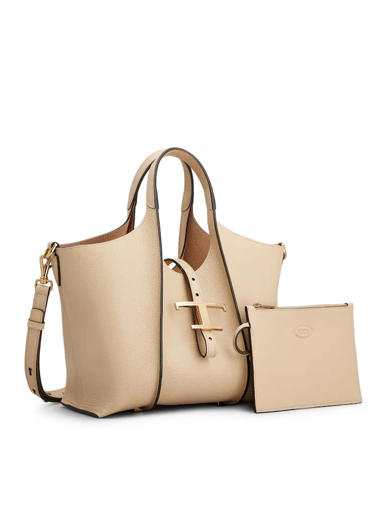 T TIMELESS MINI LEATHER SHOPPING BAG