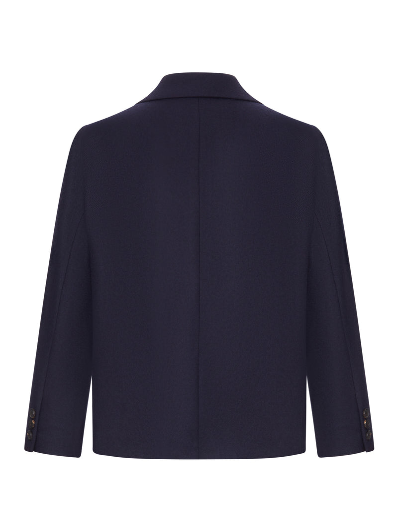 NAVY BLUE SINGLE-BREASTED BLAZER
