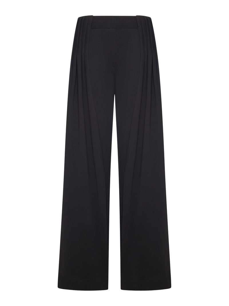 BLACK WIDE LEG PANTS