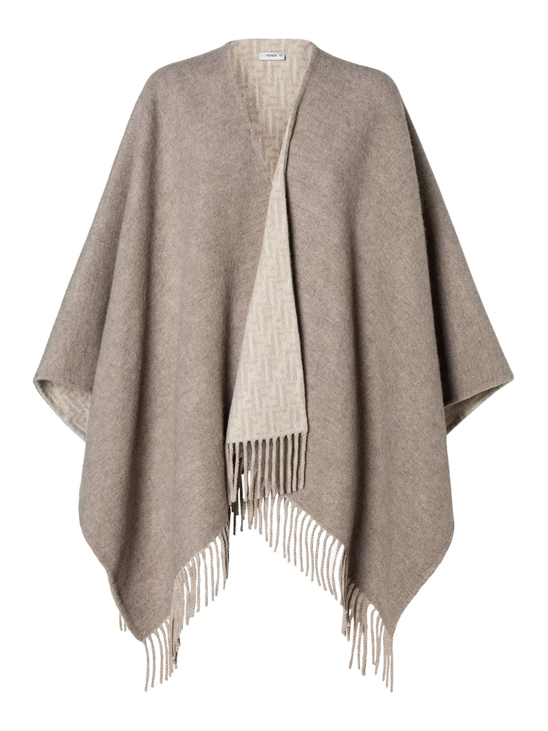 FF WOOL AND CASHMERE PONCHO