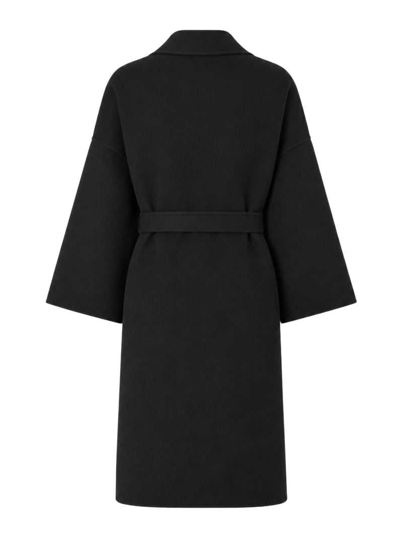 FF WOOL COAT WITH WAIST BELT