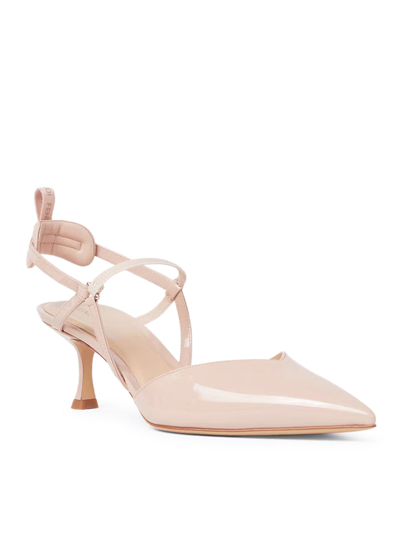 VERY COLIBRÌ SLINGBACK WITH MEDIUM HEEL IN PATENT LEATHER
