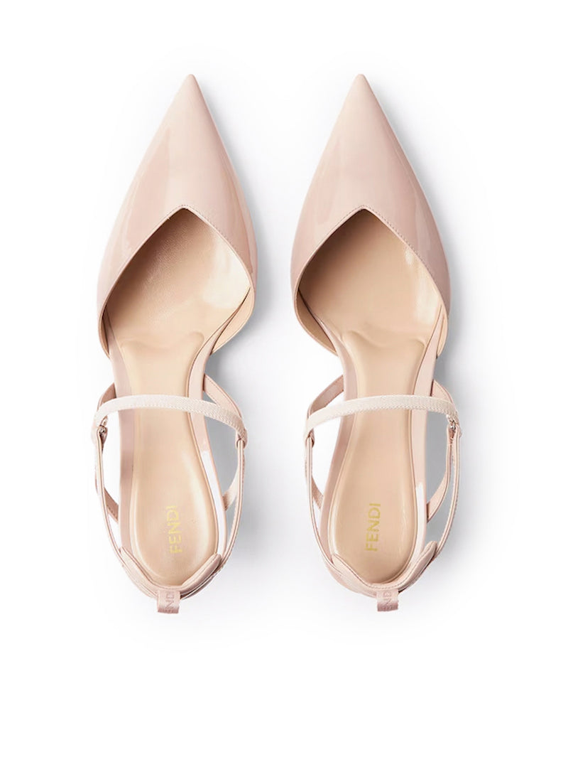 VERY COLIBRÌ SLINGBACK WITH MEDIUM HEEL IN PATENT LEATHER