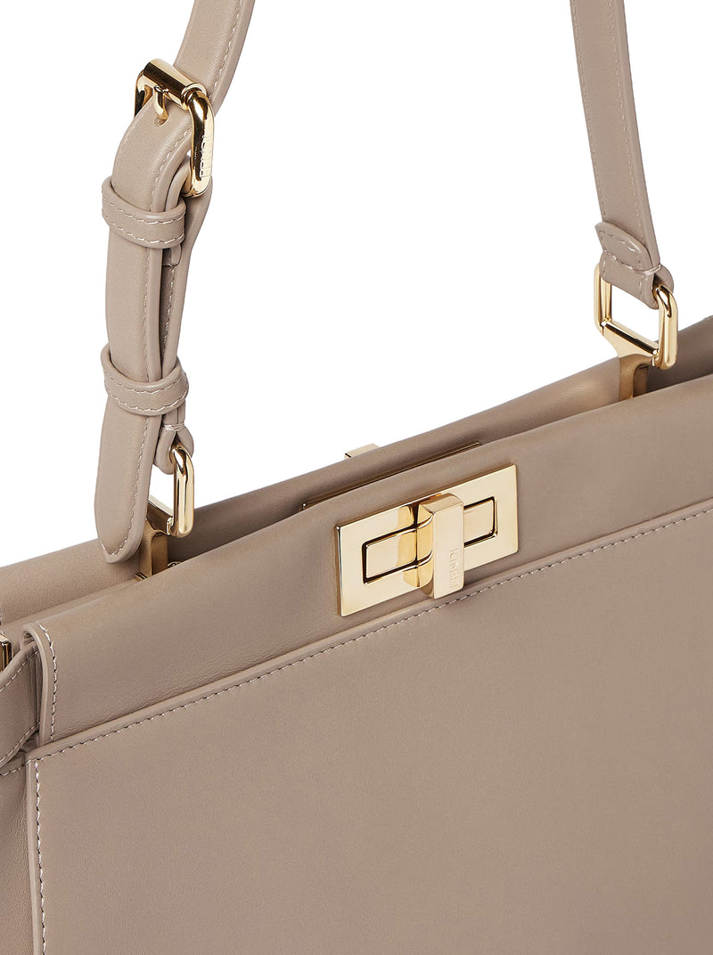 MY PEEKABOO® MEDIUM TAUPE LEATHER BAG