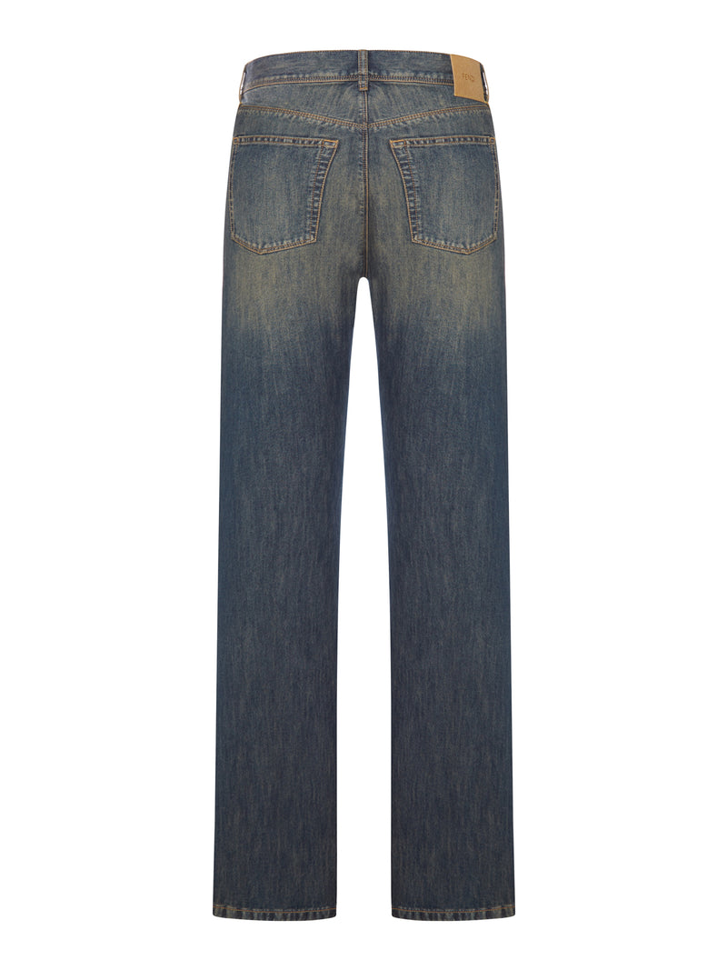LONG REGULAR JEANS IN STONE WASH BLUE