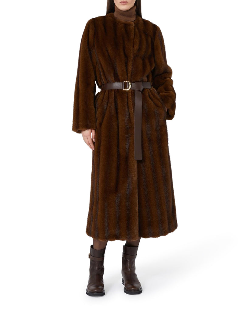 LONG COAT WITH A SOFT TEXTURE