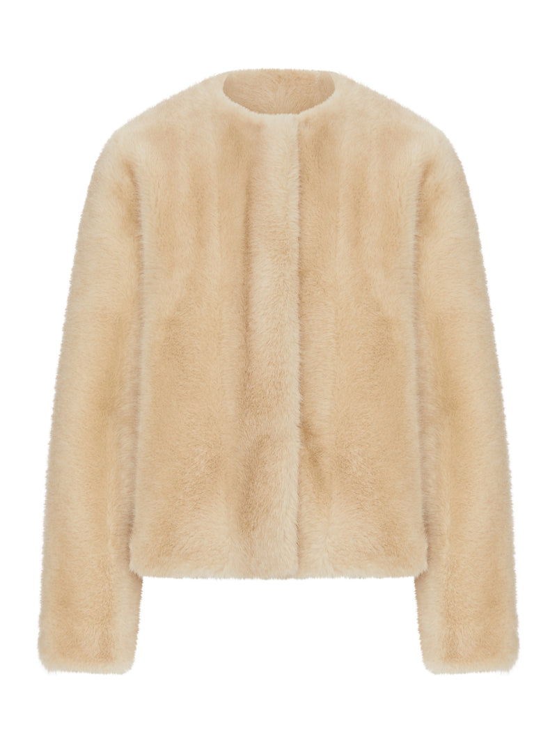 SHORT ECO FUR JACKET