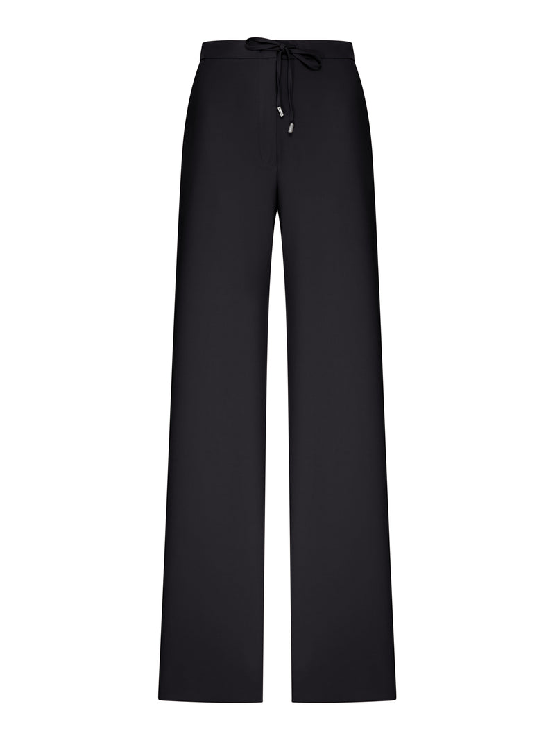 WOOL DRAWSTRING TROUSERS