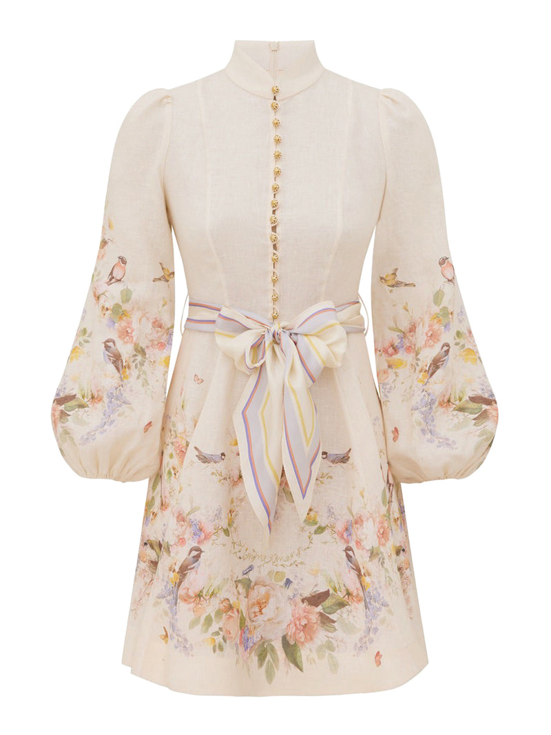 VALIANT BUTTONED MINI DRESS