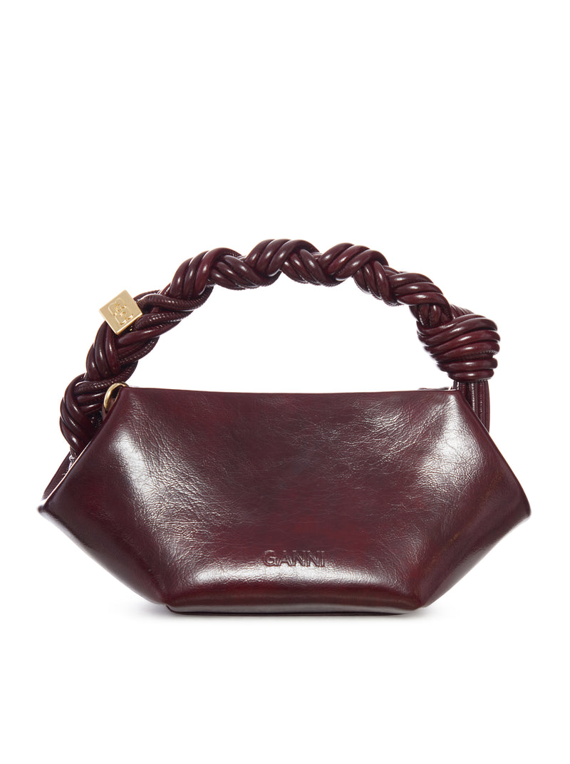 CRACKLED LEATHER MINI BOU BAG