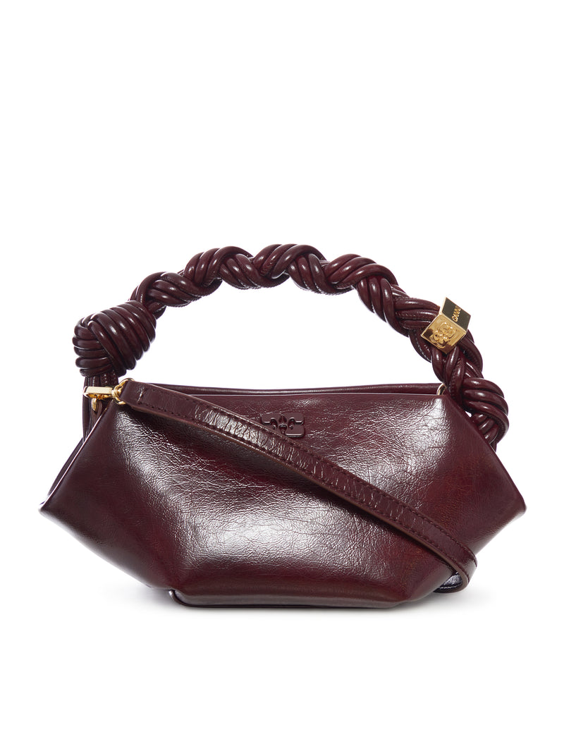 CRACKLED LEATHER MINI BOU BAG