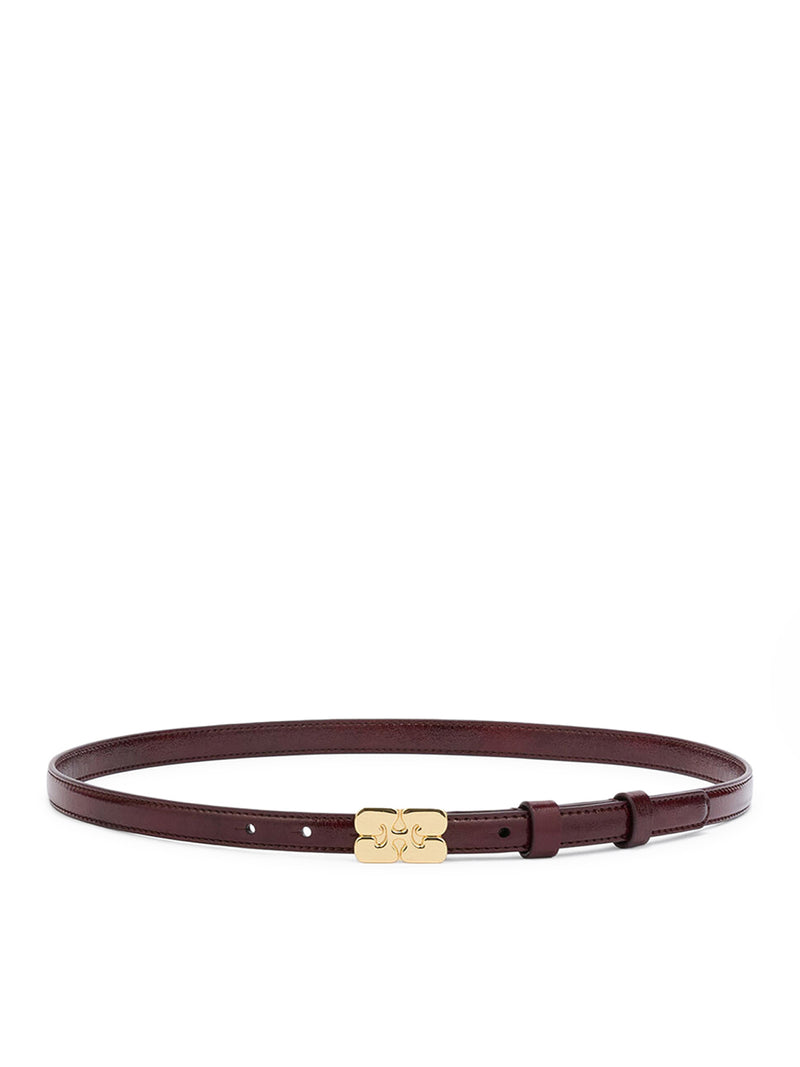 SMALL KAT BELT BURGUNDY