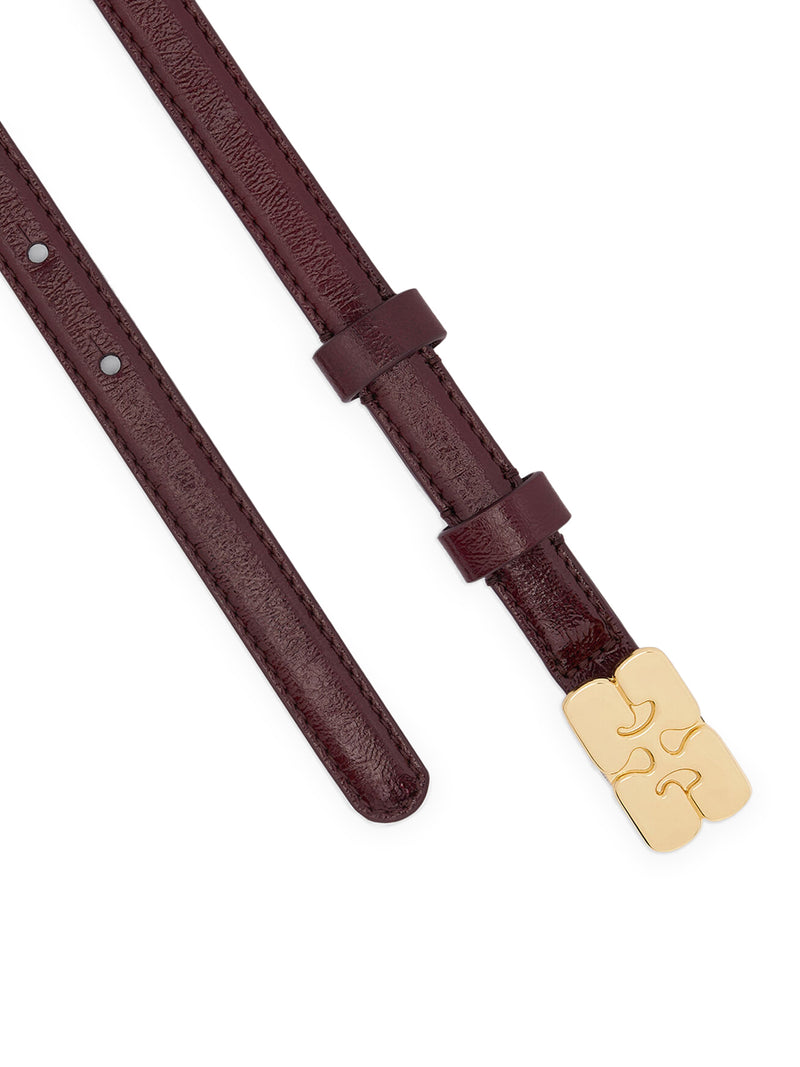 SMALL KAT BELT BURGUNDY