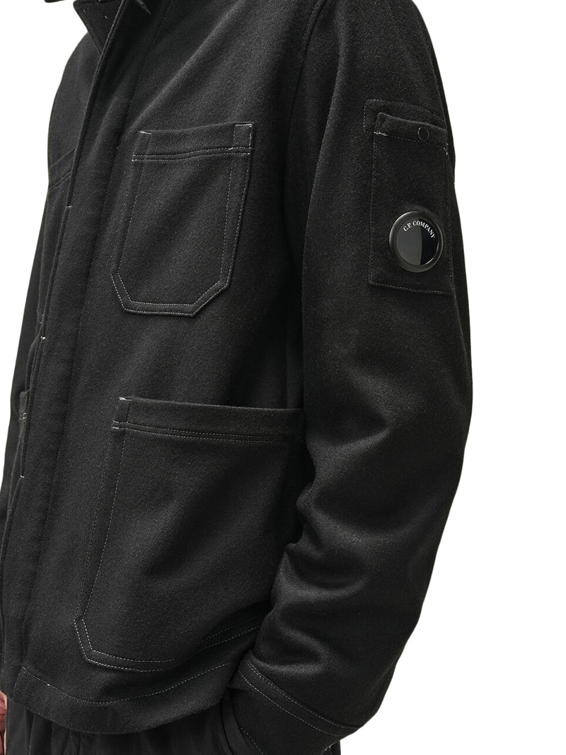 WOOL FELT OVERSHIRT