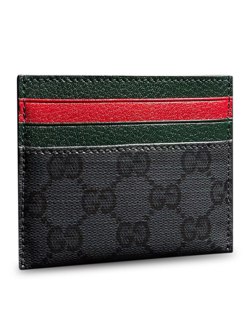 CARD HOLDER WITH CARD SLOTS AND WEB RIBBON