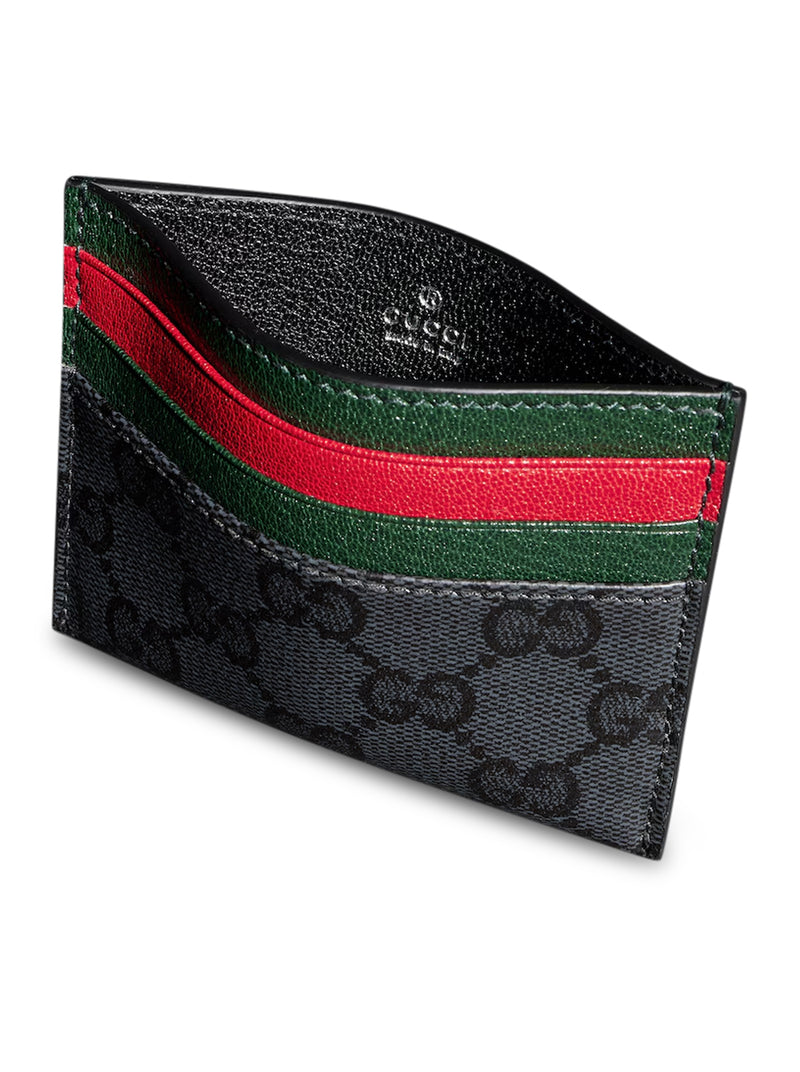 CARD HOLDER WITH CARD SLOTS AND WEB RIBBON