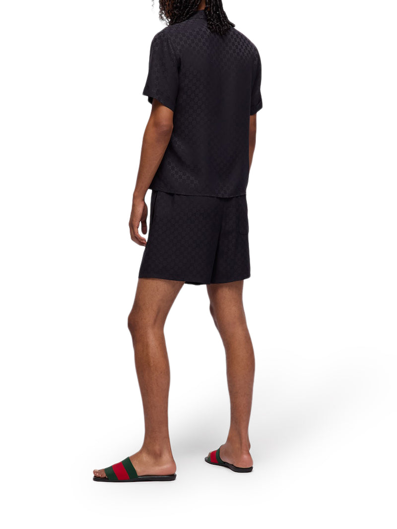 GG JACQUARD SILK SHIRT