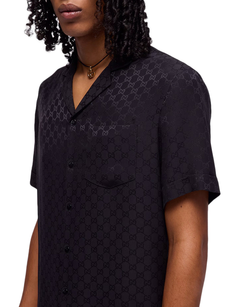 GG JACQUARD SILK SHIRT
