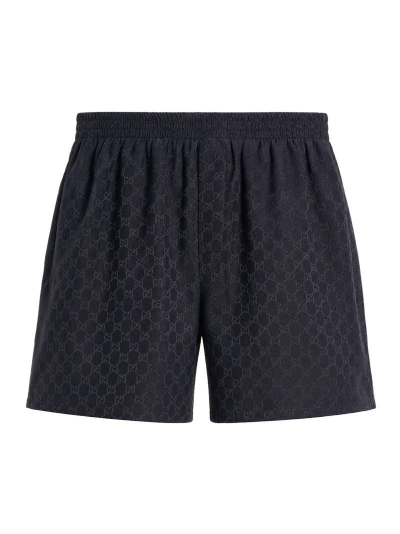 GG JACQUARD SILK SHORTS