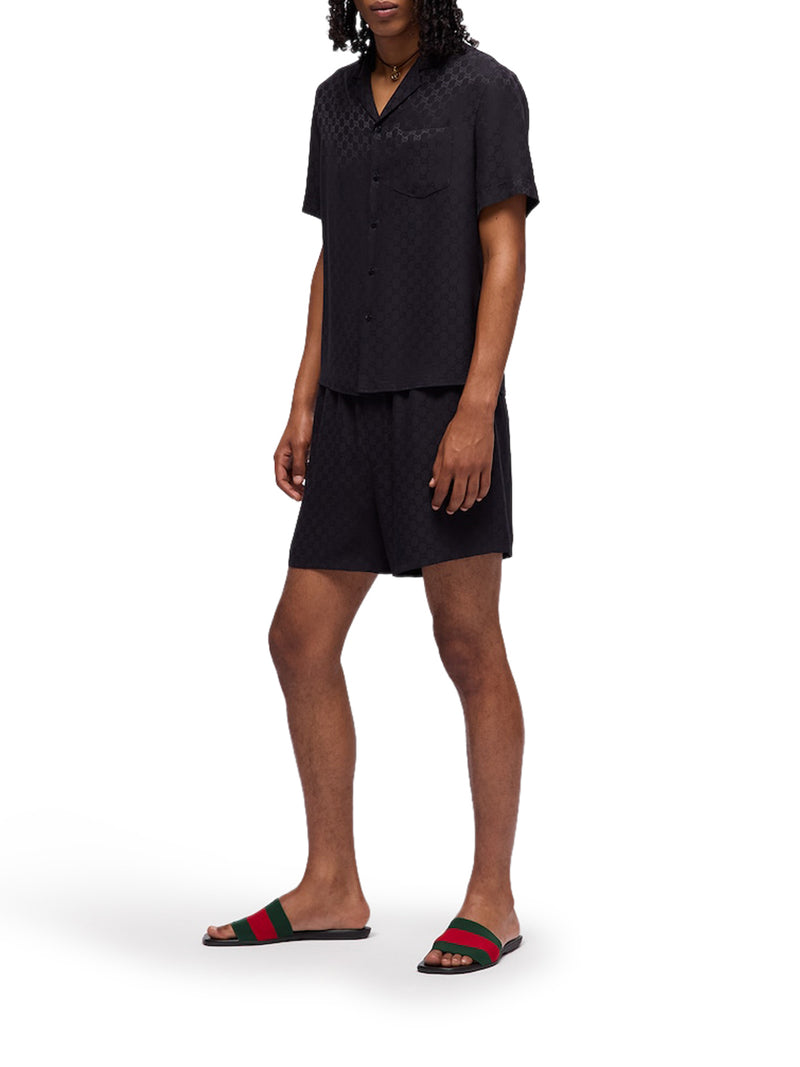 GG JACQUARD SILK SHORTS