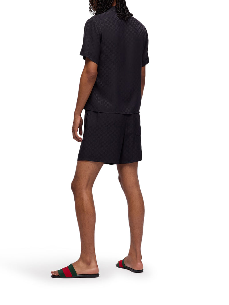 GG JACQUARD SILK SHORTS