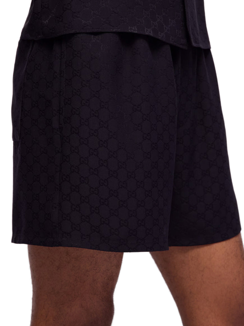 GG JACQUARD SILK SHORTS