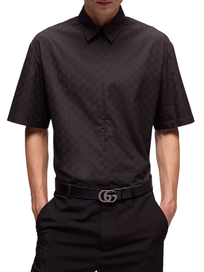 GG COTTON POPLIN ZIP SHIRT
