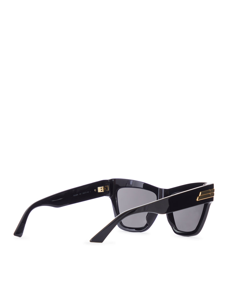 GLOSSY ACETATE CAT-EYE SUNGLASSES
