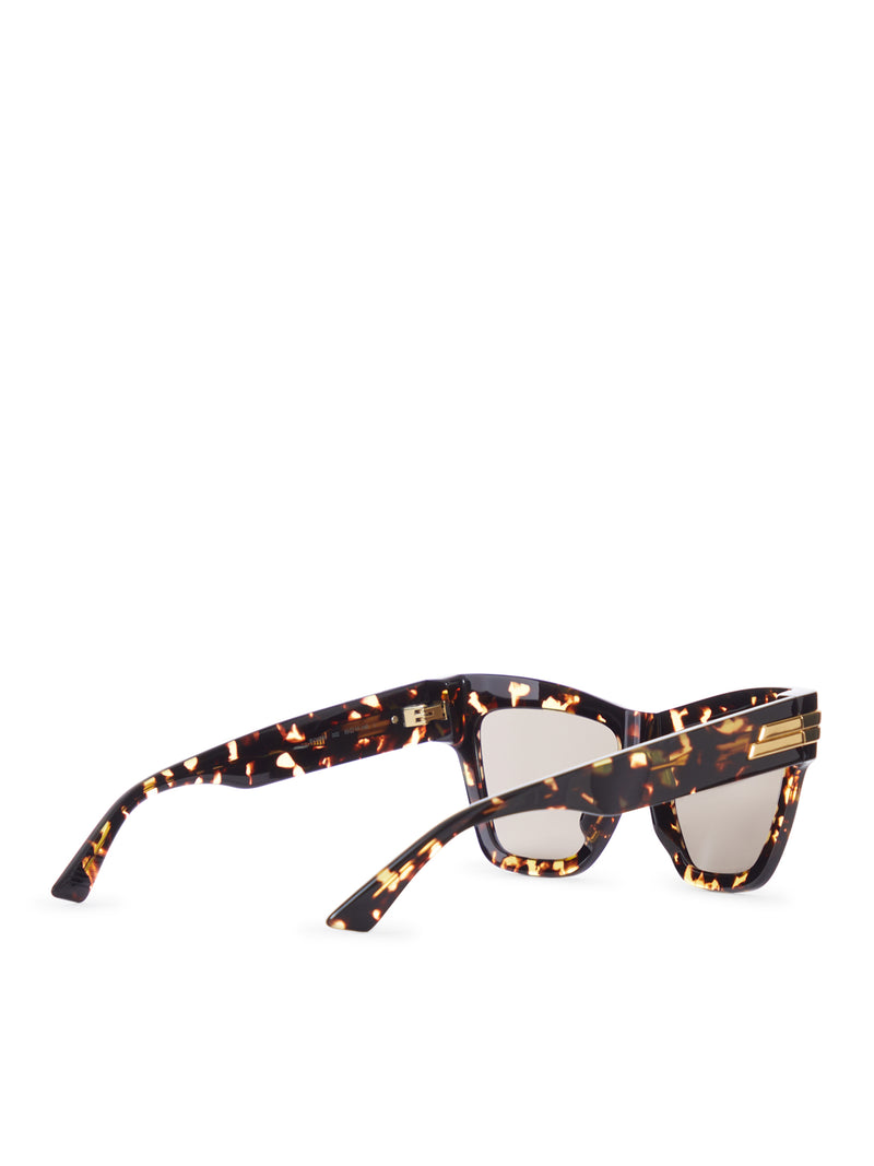 GLOSSY ACETATE CAT-EYE SUNGLASSES
