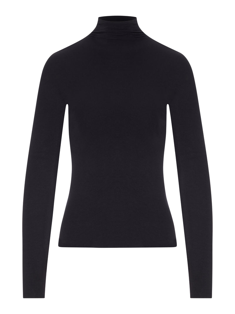 SEAMLESS STRETCH NYLON JERSEY TOP