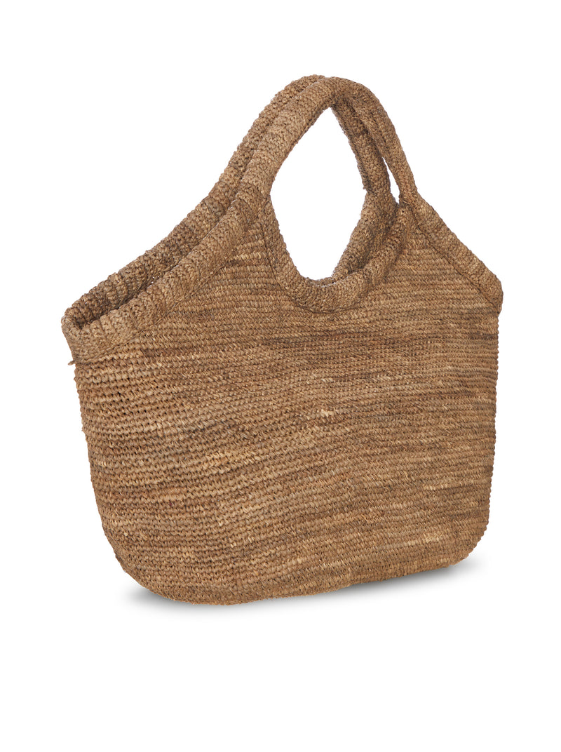 WOVEN RAFFIA SHOPPER BAG