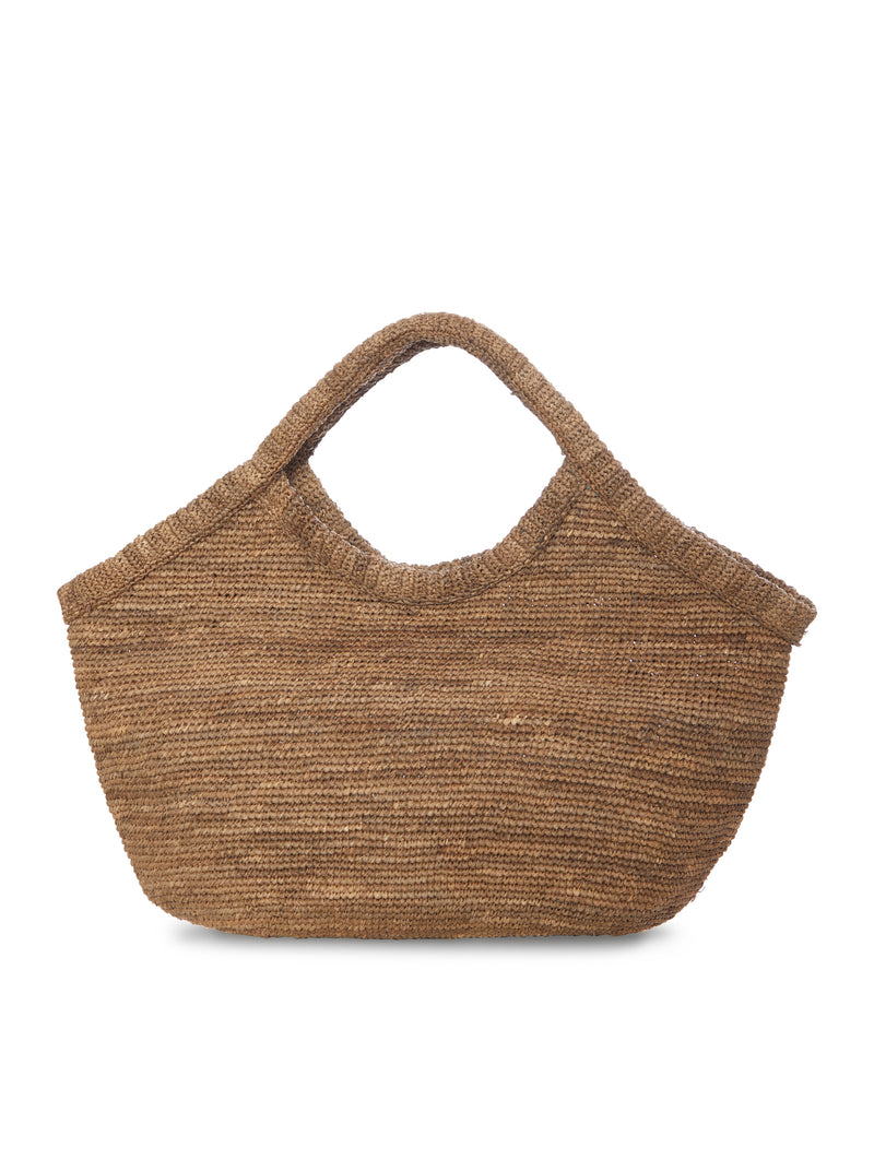 WOVEN RAFFIA SHOPPER BAG