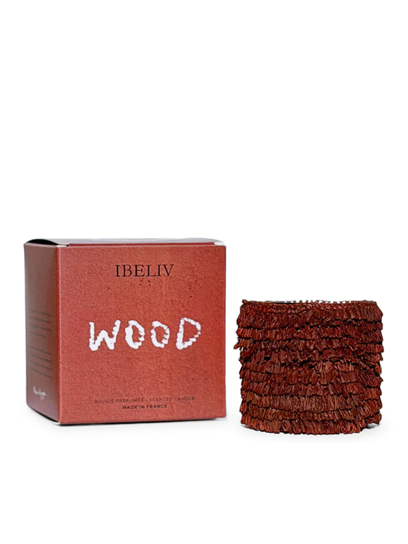 SMALL WOOD SCENTED CANDLE