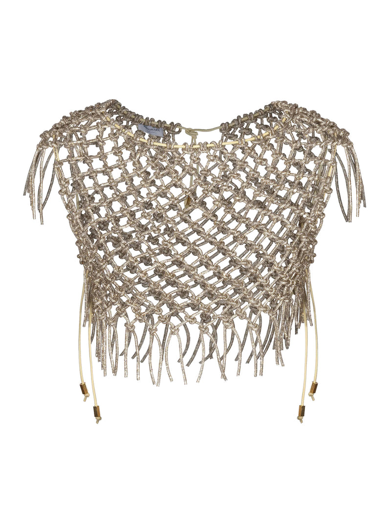 HAND-WOVEN CRYSTAL TOP