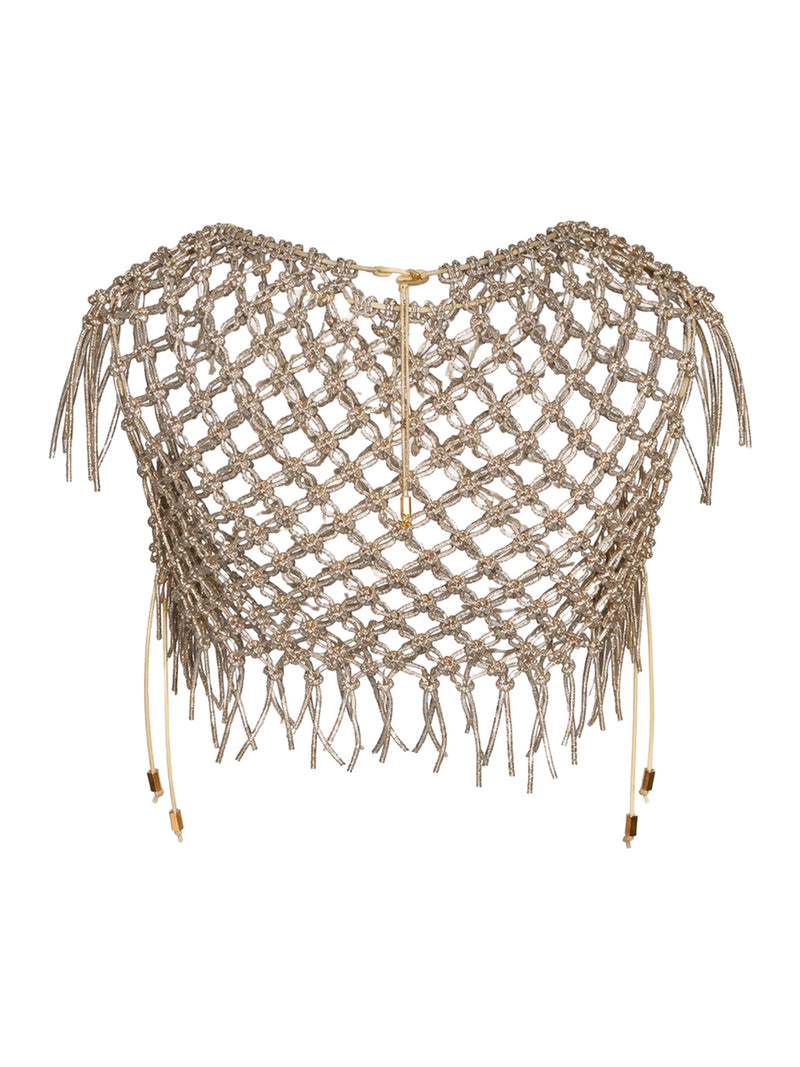 HAND-WOVEN CRYSTAL TOP