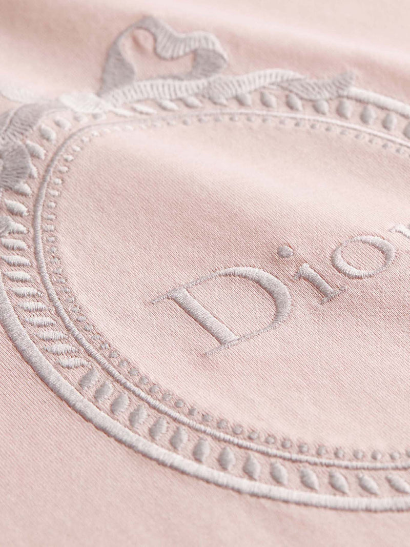 FITTED T-SHIRT WITH DIOR MÉDAILLON EMBROIDERY