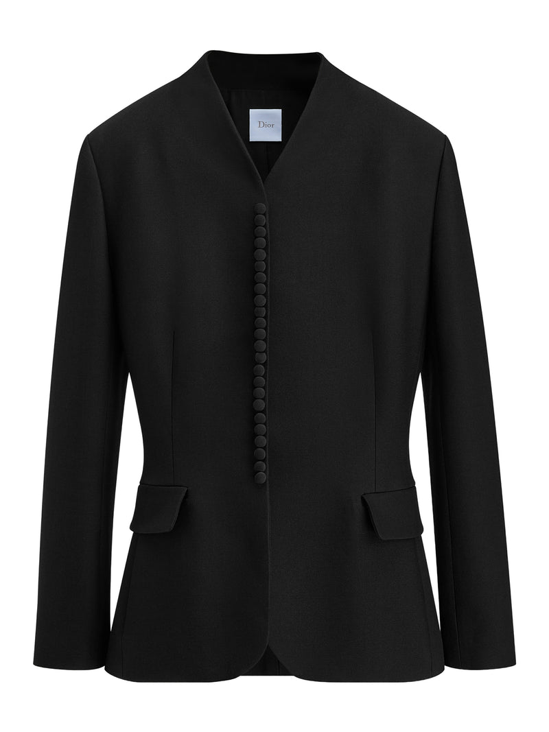WOOL AND SILK BAR JACKET
