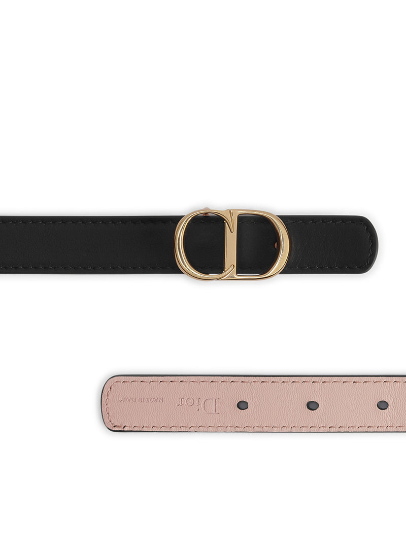 CD ICON REVERSIBLE BELT IN SMOOTH CALFSKIN