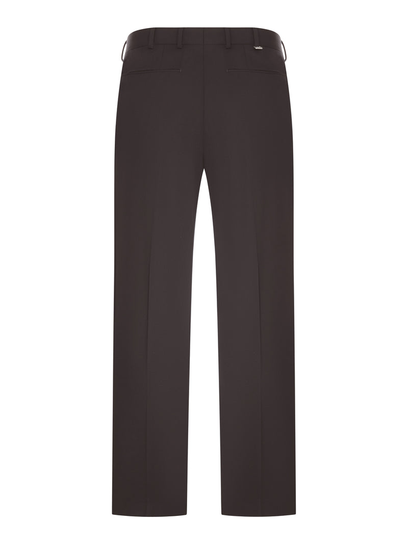 TAILORED FABRIC TROUSERS WITH PLEATS