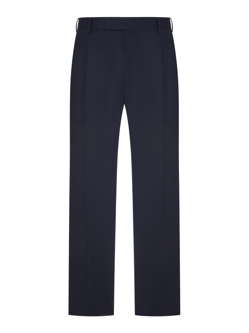 TAILORED FABRIC TROUSERS WITH PLEATS